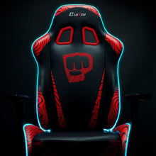 Load image into Gallery viewer, Pewdiepie LED Edition - Throttle Series Gaming Chair Clutch Chairz XL LED